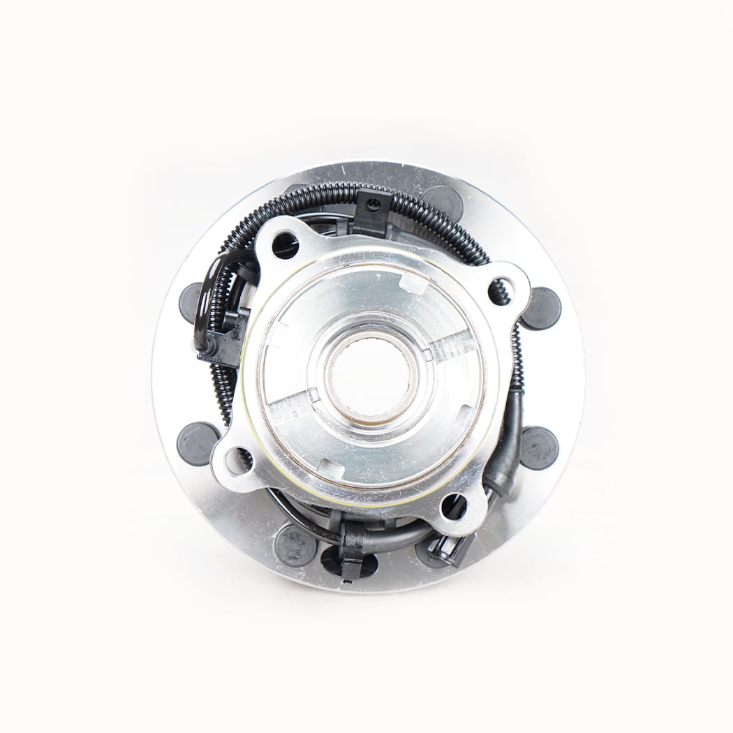 HANHUB 515077 Butuc roți din față și ansamblu rulment compatibil cu F-250 Super Duty F-350 Super Duty F-450 Super Duty F-550 Super Duty Înlocuiește HA590425 BR930425 F81A2B663CE FW777 8-LUG