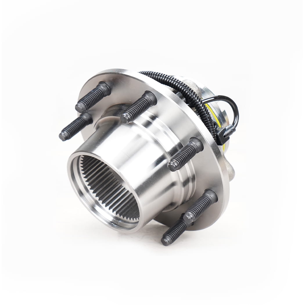 HANHUB 515077 Butuc roți din față și ansamblu rulment compatibil cu F-250 Super Duty F-350 Super Duty F-450 Super Duty F-550 Super Duty Înlocuiește HA590425 BR930425 F81A2B663CE FW777 8-LUG